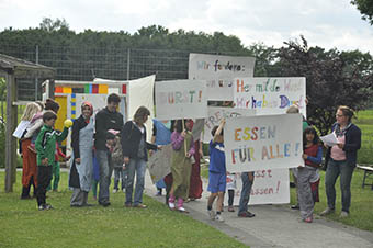 Demo gegen Hunger